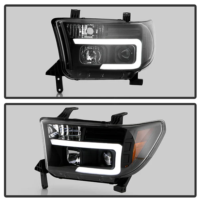 Spyder Black V2 Projector Headlights W/Light Bar DRL For Tundra (2007–2013) - Image 10