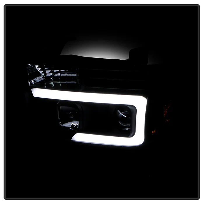 Spyder Black V2 Projector Headlights W/Light Bar DRL For Tundra (2007–2013) - Image 11