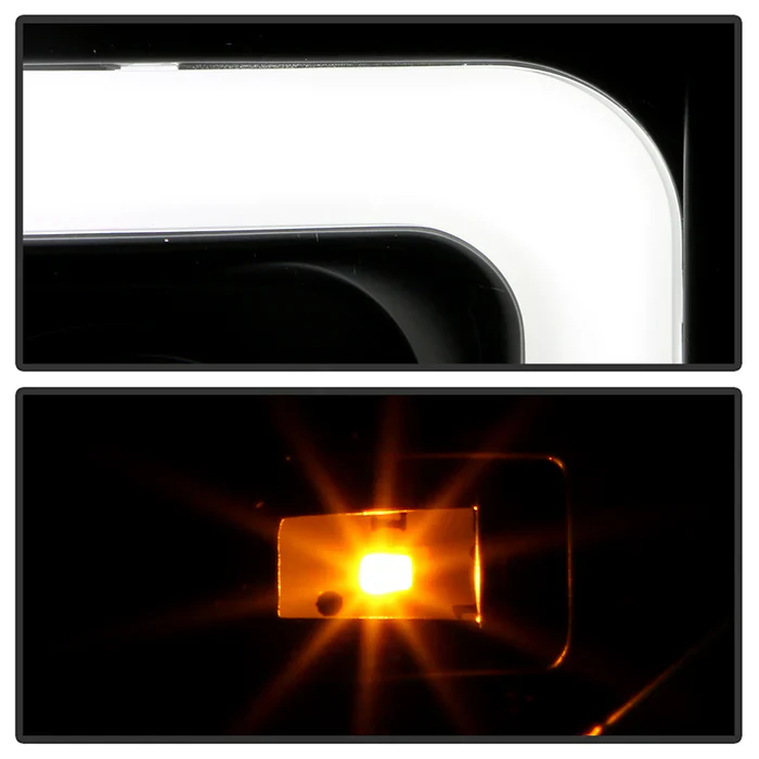 Spyder Black V2 Projector Headlights W/Light Bar DRL For Tundra (2007–2013) - Image 2
