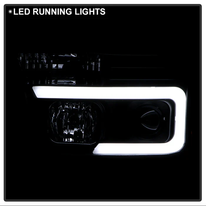 Spyder Black V2 Projector Headlights W/Light Bar DRL For Tundra (2007–2013) - Image 3