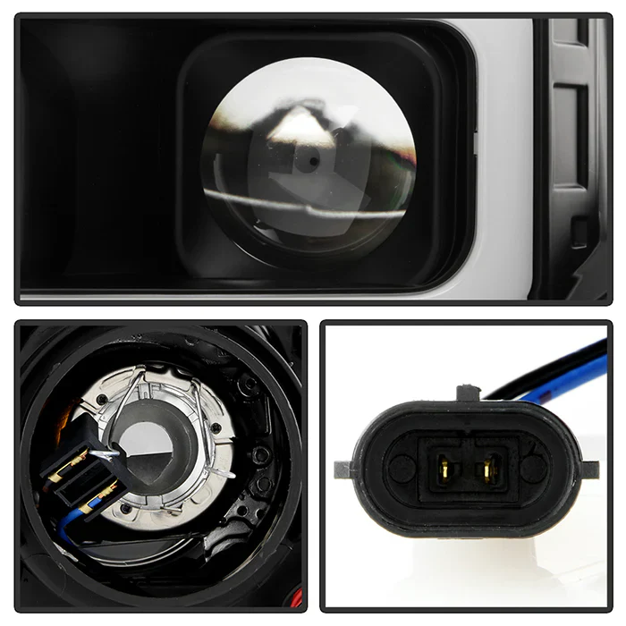 Spyder Black V2 Projector Headlights W/Light Bar DRL For Tundra (2007–2013) - Image 5