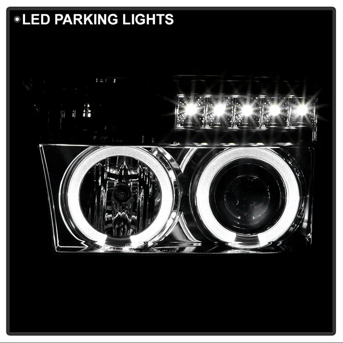 Spyder Chrome Projector Headlights W/LED Halo For Tundra (2007–2013) - Image 3