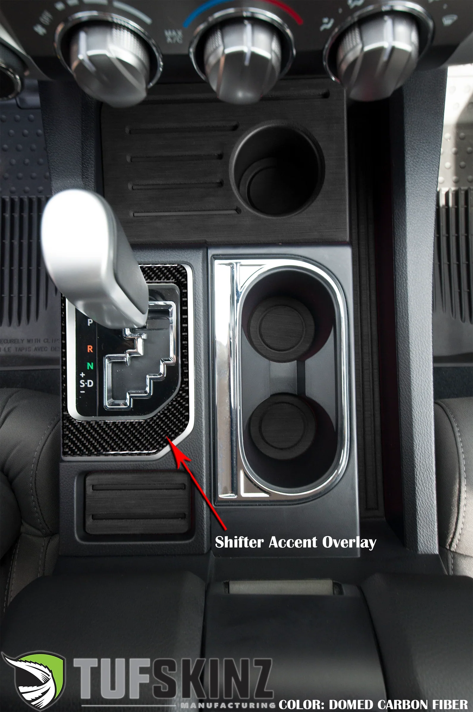 Tufskinz Center Console Shifter Accent Trim For Tundra (2014-2021) - Image 2