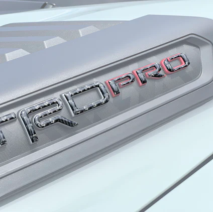Tufskinz Hood Louver Letter Overlays For Tundra (2022-Current)