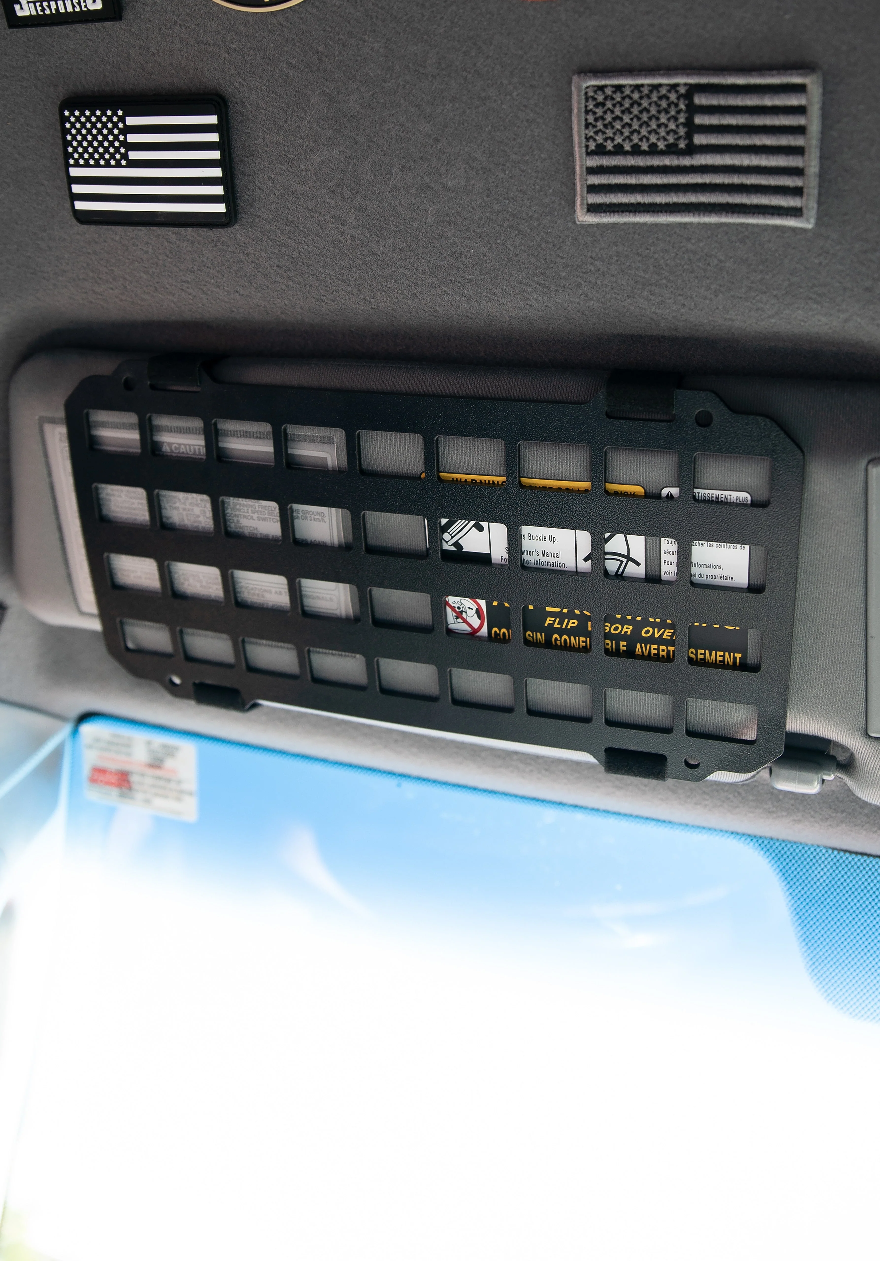 Tundra Lifestyle Tactical Sun Visor Molle Panel - Image 4