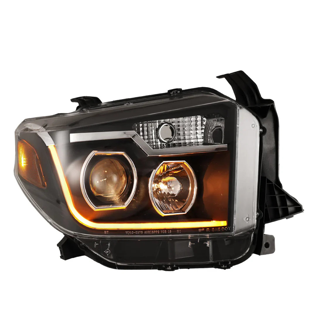 Winjet Headlight Black/Clear For Tundra (2014-2017) - Image 4