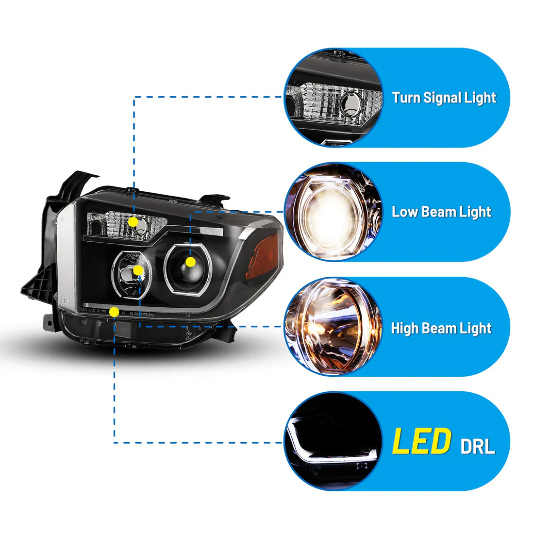 Winjet Headlight For Tundra (2014-2017) - Image 3