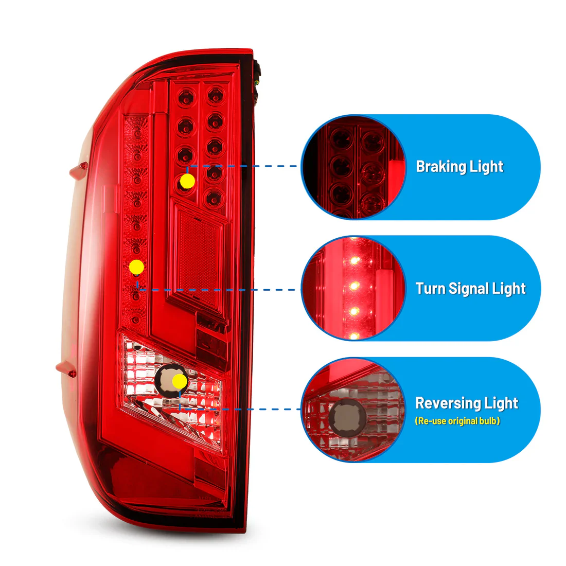 Winjet Tail Lights For Tundra (2014-2021) - Image 5